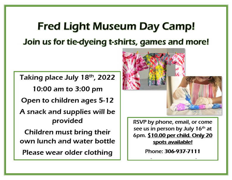 Fred Light Museum Day Camp
